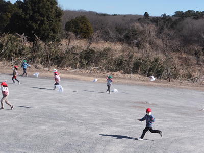 1月31日に凧揚げをしました
