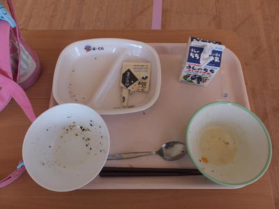 「おいしかったよ！」完食です。